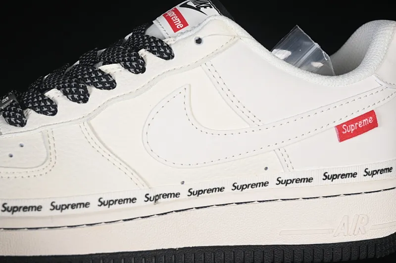 All categories Nk Air Force 1 Air Force series Nk Air Force 1 Low Air Force low-top Nike Air Force 1'07 Low Supreme co-branded beige signature Air Force 1 low-top casual sneakers XX3168-222